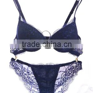 Fancy Beautiful Young Girls Lady Lace Sexcy Underwear Bra Set thumbnail-4