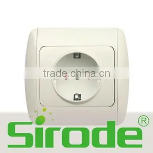 9201-13 Euro Style 10A 1 Gang Childproof Schuko Socket Outlet Earthed thumbnail-1
