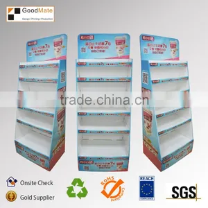 POP Corrugated Cardboard Heavy Duty Floor Display Stand thumbnail-3