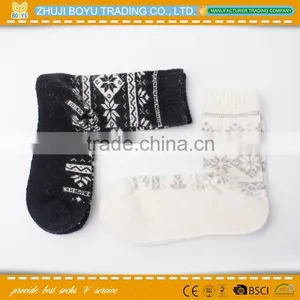 BY-161203 Hot OEM Lady Handmade High Quality Angora Wool Thick Socks thumbnail-2