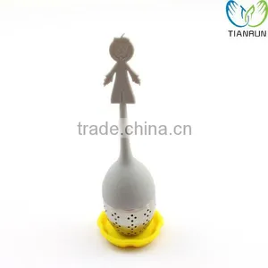 Cute Style Reusable Tools Gift Stainless Steel Grey Tea Infuser thumbnail-1