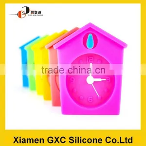 Silicone Travel Alarm Clock With Mini House Design thumbnail-1