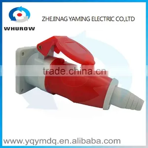 Industrial Sockets and Plugs IP44 Splash Proof Cable Protected Series High Quality Waterproof 3pin 4pin 5pin 16A Red Blue Color thumbnail-4