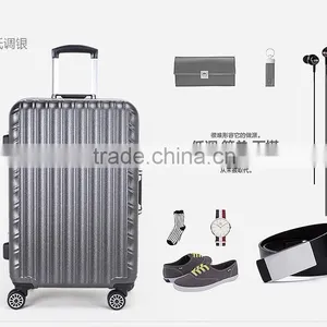 PC Material ISO9001 Certificate Suitcase International Traveller Factory Price 3pcs Aluminum Luggage thumbnail-3