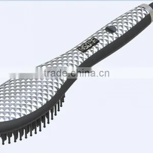 Fast Heating Electric Hair Brush , Ceramic Straightening Brush thumbnail-1