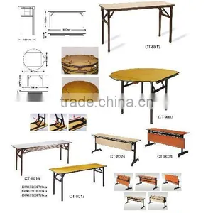 Folding Wooden Dinner Table thumbnail-1