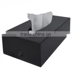 Black Plastic Tissue Box, Simple and Generous Tissue Box thumbnail-1