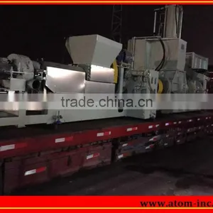 Rubber/PVC/EVA Double-shaft High-speed Air Cooling Type Granulator Prodution Line thumbnail-2
