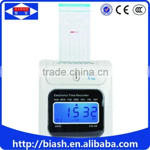 Electronic Card Punch Attendance Machine Price/office Employee Card Punch Attendance Machine thumbnail-5