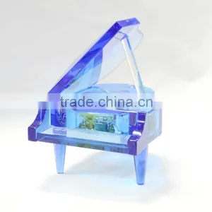 Crystal Piano Music Box,Piano Crafts Gifts,Best Christmas Gifts thumbnail-1