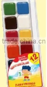 Watercolor, Watercolour, Water Color, 12 Colors With/without Brush thumbnail-1