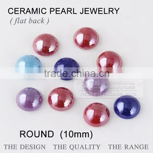 10mm Ceramics Pearl Beads & Colorful Half Round Factory Direct on Sales thumbnail-1