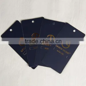 Coated Art Paper Printting Black With Foil Stamping Hangtag for Business Men thumbnail-4