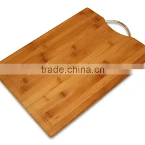 Bamboo Wood Extra Large Cutting Board 16 X 12 With Drip Groove and Handle- Eco Friendly Kitchen Chopping Board thumbnail-1
