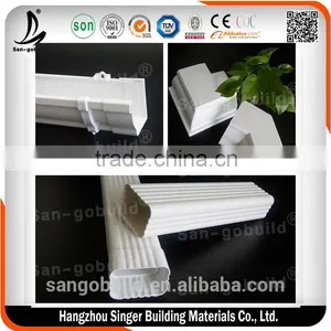 .Roofing Material Types Plastic Rain Water Gutters for Wholesales thumbnail-1