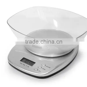 Future Life Digital Kitchen Scale Carry Electronic Clock,count Down Timer and Alarm With Bowl, 5kg, thumbnail-1