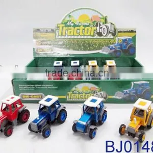 12pcs Metal Pull Back Truck Mini Die Cast Farmer Truck Toy thumbnail-1