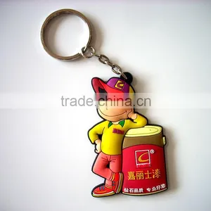 Promotion Wholesale 3d Car Printed Rubber Key Ring/pvc Keychain Custom thumbnail-2