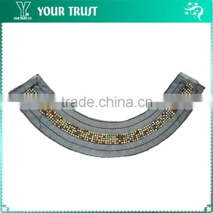 2MM Multi Color Rhinestone Collar Beaded Neckline Garment Accessories thumbnail-3