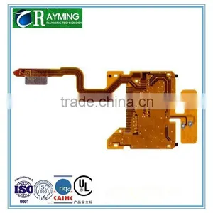 PI Material Gold Fingers Yellow Covering Film Flex PCB Board thumbnail-1