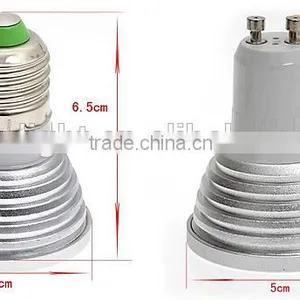 E27 Led Rgb Remote Controlled Spot Light 3W MR16 GU10 With CE thumbnail-4