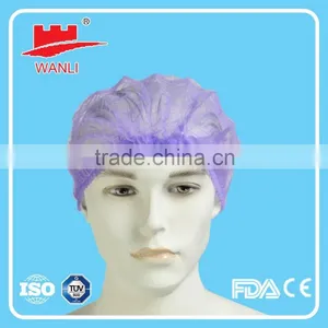Colorful Crimp Cap Disposable Non Woven Mob Clip Cap thumbnail-3