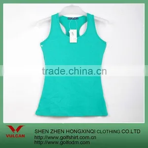Blank Cotton Ladies Tank Tops With Different Color Custom thumbnail-1