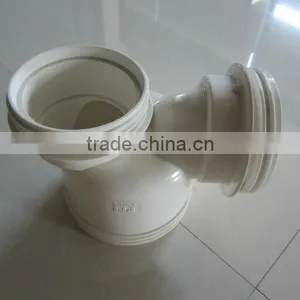 Plastic Belling Three-Way Tee With Thread Pipe Fitting Injection Mould/Collapsible Core thumbnail-1