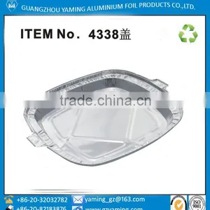 Square Aluminium Foil Fast Food Container Lid thumbnail-1