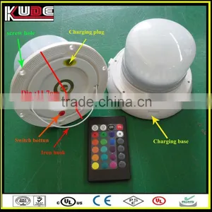 IR Remote Control LED Battery Light Source RGB Multi Colors Changing Rechargeable Light thumbnail-6