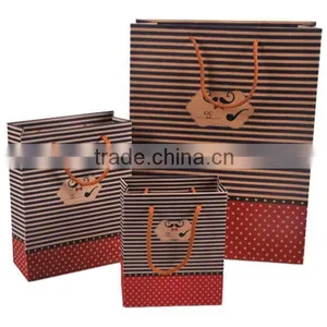 Cute Mustache Brown Paper Shopping Bag thumbnail-1