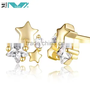 925 Sterling Silver Jewellery Star Wholesale Earrings thumbnail-3