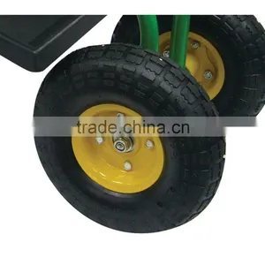 Height Adjustable Rolling Garden Seat With Four Rubber Wheels thumbnail-6
