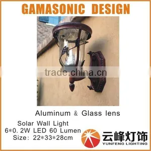 GAMASONIC Aluminum Wall Mounted Outdoor Solar Lights thumbnail-1
