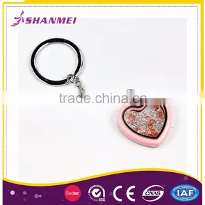 OEM Acceptable High Quality Discounted Price Cheap Fashion Heart Shape Keychain thumbnail-5
