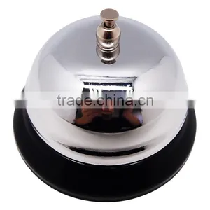 Table Call Bell in Silver Plated Cover With Colorful Painted Base thumbnail-2