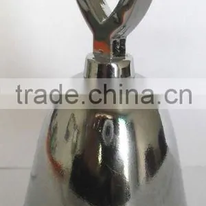2''small Electroplated Metal Cow Bell A12-H03 With Heart-shaped Handle for Alert (E350) thumbnail-1