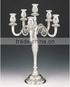 Wedding Candelabra Centerpieces , Royal Wedding Candelabra , Silver Wedding Centerpiece thumbnail-1