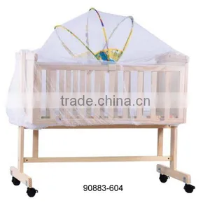 Wooden Bed New Born Baby Bed Wooden Baby Bed 90883-604 thumbnail-1