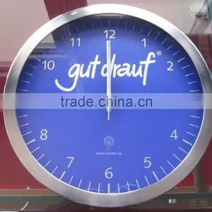 12 Inch Stainless Steel Wall Clock thumbnail-2