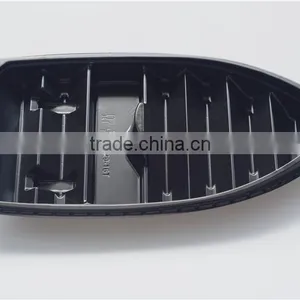 SM1-7101Black PS Boat Model Plastic Disposable Sushi Tray With Lid thumbnail-1