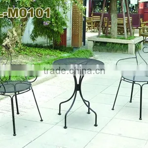 Iron Folded Garden Mesh Bistro Furniture Set thumbnail-1