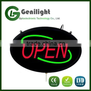 Chain Hanging Flashing Board Epoxy Resin LED Neon Open Sign thumbnail-5