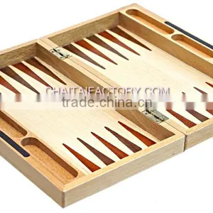 High Quality Classic Folding Backgammon With INLAID WOOD thumbnail-1