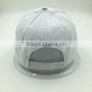 100% Cotton Custom Design White Color Baseball Cap With Embroidered Logo thumbnail-3