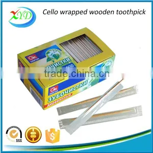 Cello Individually Wrapped Wooden Toothpick Diameter 2.0mm thumbnail-1