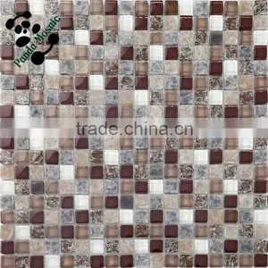 SMS09 3D Material Mixed Mosaic Crystal Wall Mosic Stone Mosaic for Wall thumbnail-1