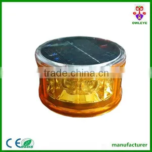 Solar Yellow Led Beacon Light Strobe Lamp With Magneic Base for Car Accessory thumbnail-1