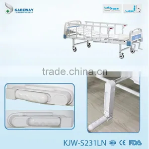 Modern Manual Two Cranks Cheap Simple Foldable Hospital Bed Design thumbnail-2
