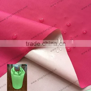 TPU Coated 30D Nylon Diamond Ripstop Fabric With Water Repellent for Lightweight Dry Storage Bag thumbnail-1